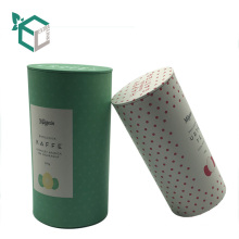 custom paper tube coffee packaging tea caddy with logo printing